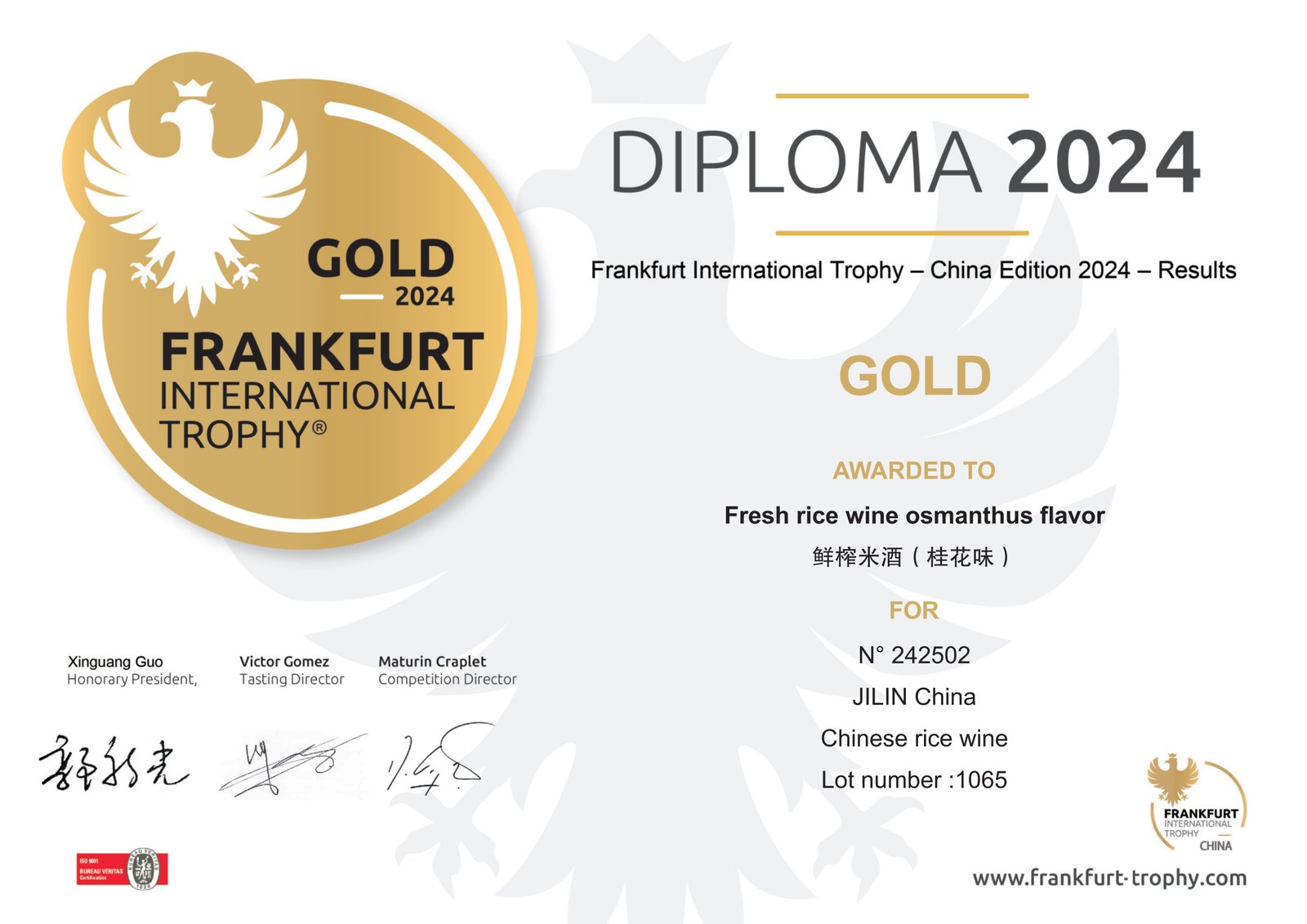 Frankfurt Diploma 2024